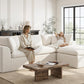 Cloud Sectional Couches for Living Room | 108 Inch L-Shaped Boneless Couch with Ottoman | Modular Sectionals Sofa Couch Ivory White