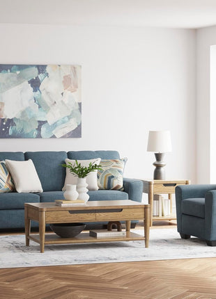 Cashton Contemporary Upholstered Chair in Blue by Signature Design by Ashley