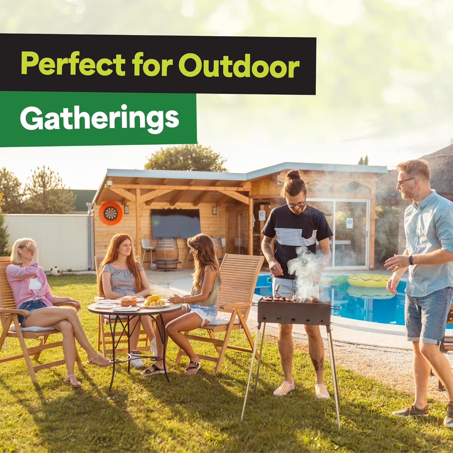 4-Piece Outdoor Patio Furniture Set - Patio Set with 2 Rattan Chairs, 1 Loveseat & 1 Glass -Top Coffee Table - Weather-Proof Wicker with Cushions - Conversation Set for Porch, Balcony, Lawn