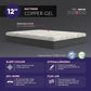 E4 Queen Adjustable Bed Base Frame with 12" Medium Firm Copper and Gel Infused Memory Foam Mattress