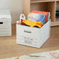 Storage/Filing Boxes with Lift-Off Lid - Letter/Legal Size, Sturdy, Easy Assembly, White, 16.2" L X 12.5" W X 10.5" H, Pack of 20