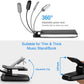 14 LED Rechargeable Book Light for Reading at Night, Eye-Care Reading Light for Books in Bed, 180° Adjustable, Clip on Lamp, 3 Color Temperatures, Lightweight, Present for Reader