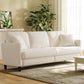 83" Couches for Living Room, Comfy Sofas for Living Room, Teddy Sofa Couch, Tool-Free Setup Loveseat Sofa, All-Wood Love Seat Couches, Small Couch 2 Pillows Included, Beige