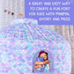 Mermaid Magic Fort Air Tent for Kids with Door (77” X 50”) Builds in 30 Seconds, Toddler Tents Indoor for Imaginative Play, Kids Forts Indoor Playhouse, Christmas/Birthday Gift (Fan Not Incl)