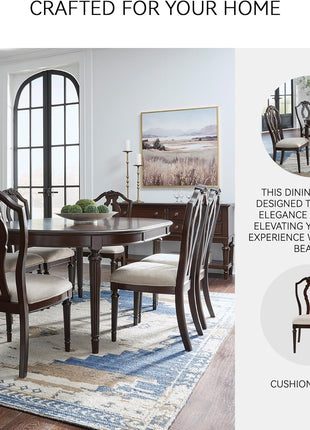 Signature Design by Ashley Lavinton Traditional Upholstered Dining Chairs in Tan - Set of 2
