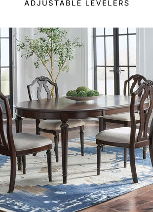 Signature Design by Ashley Lavinton Traditional Upholstered Dining Chairs in Tan - Set of 2