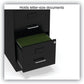 Soho Vertical File Cabinet, 2 Drawers: File/File, Letter, Black, 14" X 18" X 24.1"