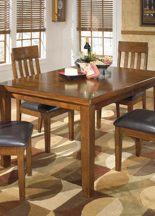 Signature Design by Ashley Ralene Medium Brown Rake Back Dining Room Chairs, Set of 2