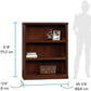 Miscellaneous Storage 3-Shelf Bookcase/ Book Shelf, Select Cherry Finish