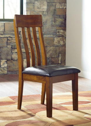 Signature Design by Ashley Ralene Medium Brown Rake Back Dining Room Chairs, Set of 2