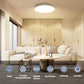 12 Inch Flush Mount LED Ceiling Light Fixture, Dimmable 3000K-6500K Adjustable Lights, Ultra Thin White round Lamp, 24W Ceiling Lights for Hallway, Kitchen, Bedroom, 6 Pack