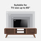 Ensley TV Stand, Mid Century Modern for 55/60/65 Inch TV, Farmhouse TV Stand, Entertainment Center with Storage, TV and Media Console for Living Room (Walnut, 59" Low)