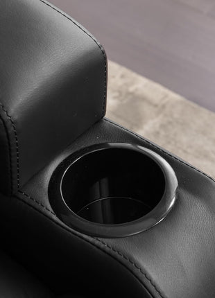 Power Reclining Loveseat Sofa with Massage and Heat Features, Space-Saving Wall Hugger Design, Ideal for Home Theater and Living Room (Black, 67", 2 Seats) | Zero Gravity Recline, Full-Body Vibration, Lumbar Heating, USB Charging Ports, Cup Holders, and Storage Compartment