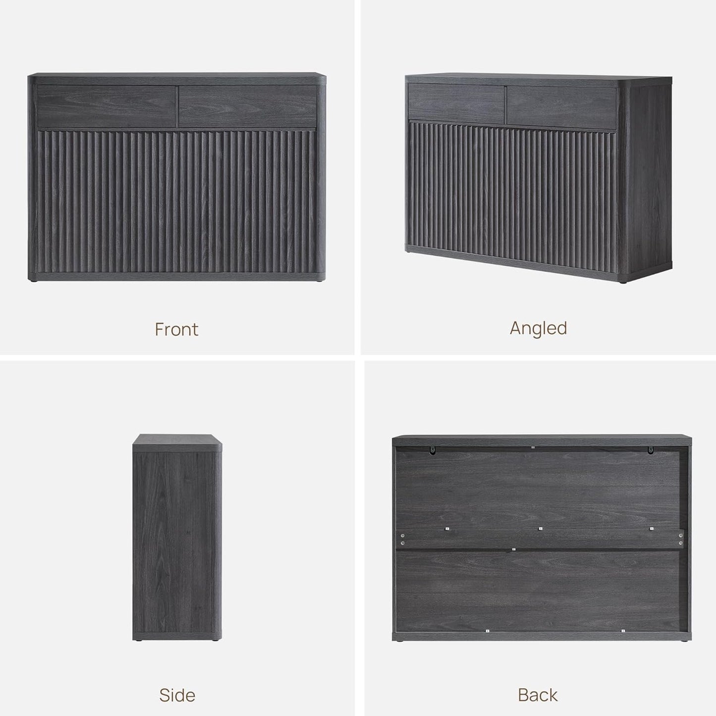 Buffet Cabinet with Storage - Storage Cabinet Sideboard with Doors & Shelves Accent Credenza Buffet Table with 2 Drawer Buffets & Sideboards for Living Room Dining Room Kitchen Entryway Office