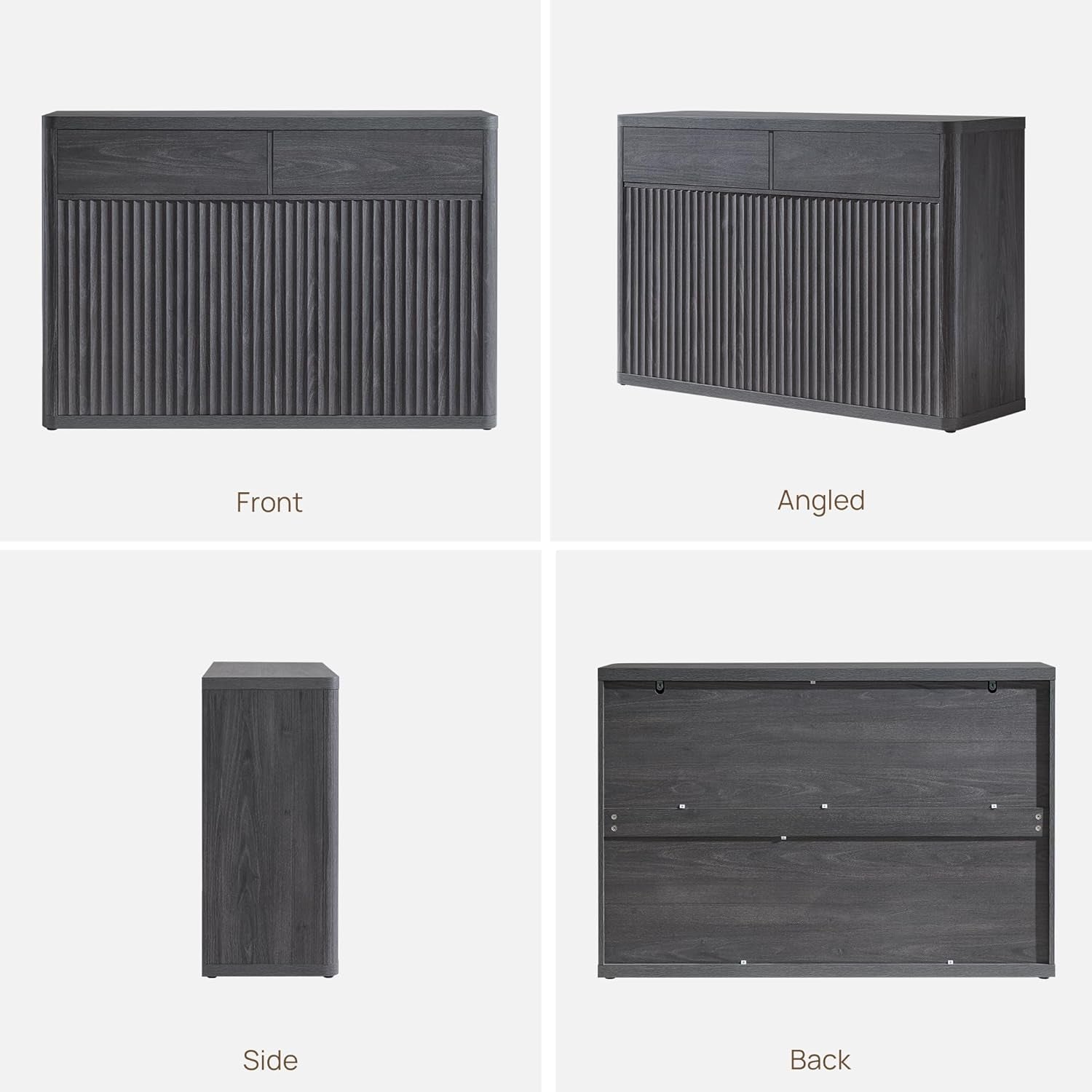 Buffet Cabinet with Storage - Storage Cabinet Sideboard with Doors & Shelves Accent Credenza Buffet Table with 2 Drawer Buffets & Sideboards for Living Room Dining Room Kitchen Entryway Office