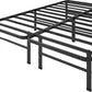 Rumi 14In Queen Metal Bed Frame, Quick Assembly Smartbase® Mattress Foundation, Heavy Duty Sturdy Steel with No Box Spring Needed, Eco-Friendly Packaging, Black
