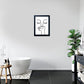 Black and White Bathroom Wall Decor Bad Smell Humorous Wall Art Funny Guest Toilet Picture Print Painting Modern Minimalistic Bathroom Sign