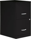 2 Drawer Locking Filing Cabinet | Pre-Assembled Steel Construction | Space-Saving Design Is Perfect for Home and Small Office | Letter-Size | Assembled in North America