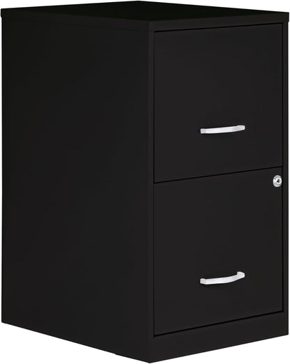 2 Drawer Locking Filing Cabinet | Pre-Assembled Steel Construction | Space-Saving Design Is Perfect for Home and Small Office | Letter-Size | Assembled in North America