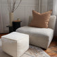 Beautiful Boucle Pouf Ottoman and Foot Rest - Elevate Your Living Room Decor with Lightweight Comfort and Charm - a round Modern Foam Filled Foot Stool Perfect to Rest Your Feet