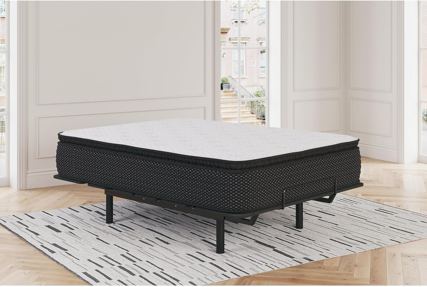 Limited Edition Pillow Top 13 " Pillow Top Hybrid Mattress with Gel Memory Foam, Edge Support for Cool Sleep and Pressure Relief, Queen, Fiberglass Free, Mattress in a Box