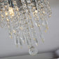 Mini Chandelier, Crystal Chandelier Lighting, 2 Lights, Flush Mount Ceiling Light, H10.4'' X W8.66'' Modern Chandelier Lighting Fixture for Bedroom, Hallway, Bar, Kitchen, Bathroom