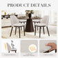 Upholstered Dining Chairs Set of 2, Modern Kitchen Chairs with Back, Fabric Side Chair with Wood Legs for Dining Room Kitchen Restaurant, Beige