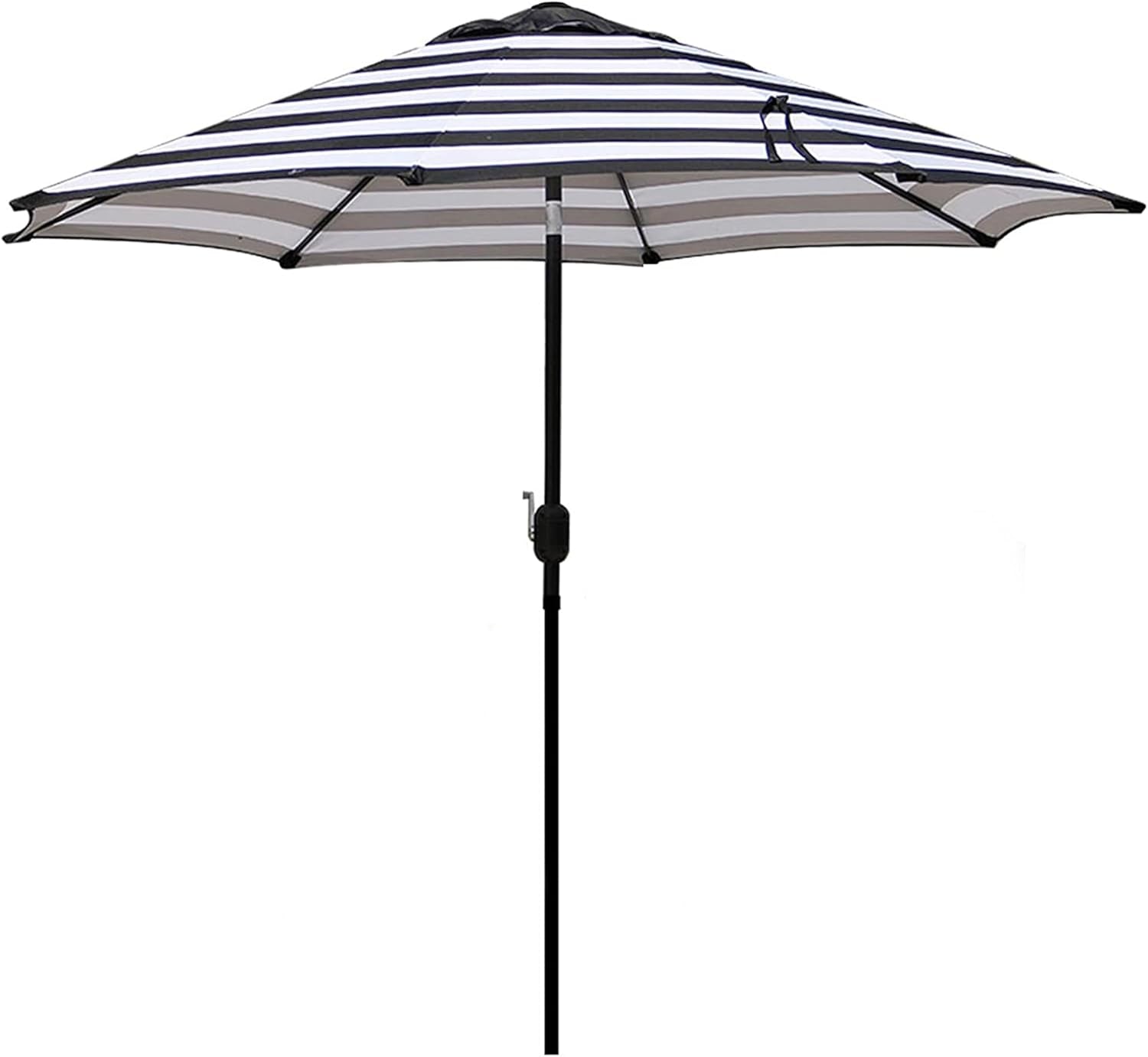 9' Outdoor Patio Umbrella, Outdoor Table Umbrella, Yard Umbrella, Market Umbrella with 8 Sturdy Ribs, Push Button Tilt and Crank