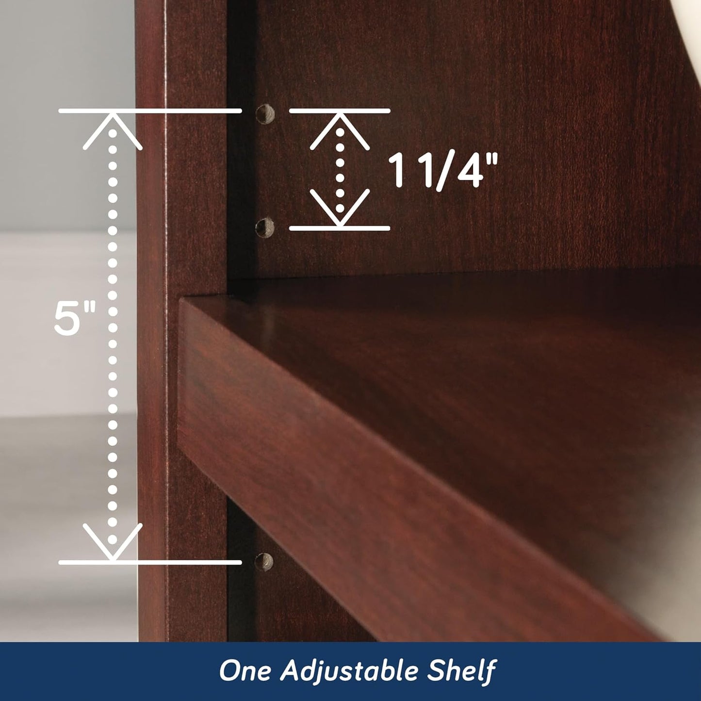 Miscellaneous Storage 2-Shelf Bookcase/ Book Shelf, Select Cherry Finish