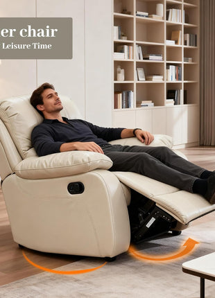 3-Piece Faux Leather Reclining Sofa Set for Stylish Living Room Enhancement - Available in Multiple Colors