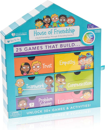 House of Friendship - DIY Friendship Playhouse Kit for Kids Ages 4-12, Social Skills Learning Activities, Creative Crafts for Teamwork, Communication, and Emotional Intelligence