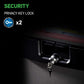 Black Fireproof and Waterproof Safe, File Folder and Document Box with Key Lock, Ex. 14.3 X 15.5 X 13.5 Inches, HD4100
