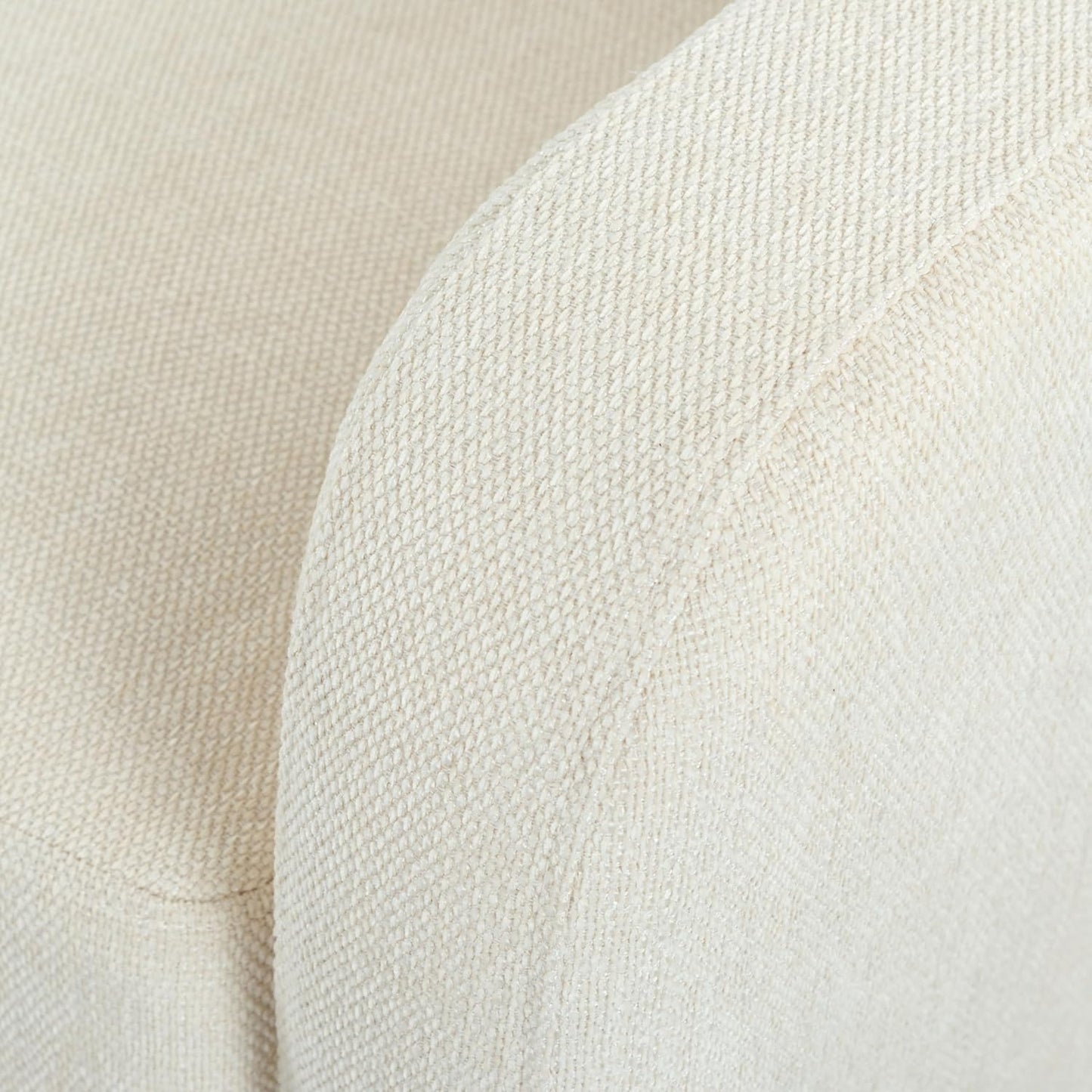 Couture Furniture Collection Nathaniel Cream Tufted 3-Seater Sofa