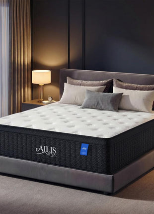 12-Inch Queen Hybrid Mattress - Medium Firm with Advanced Pocket Spring Technology for Optimal Motion Isolation, Enhanced Edge Support, and Breathable Comfort