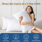 Pillows Queen Size Set of 4, Washable Supportive Bed Pillows with Super Soft down Alternative Fill, Luxury Fluffy Hotel Quality for Side, Back, and Stomach Sleepers