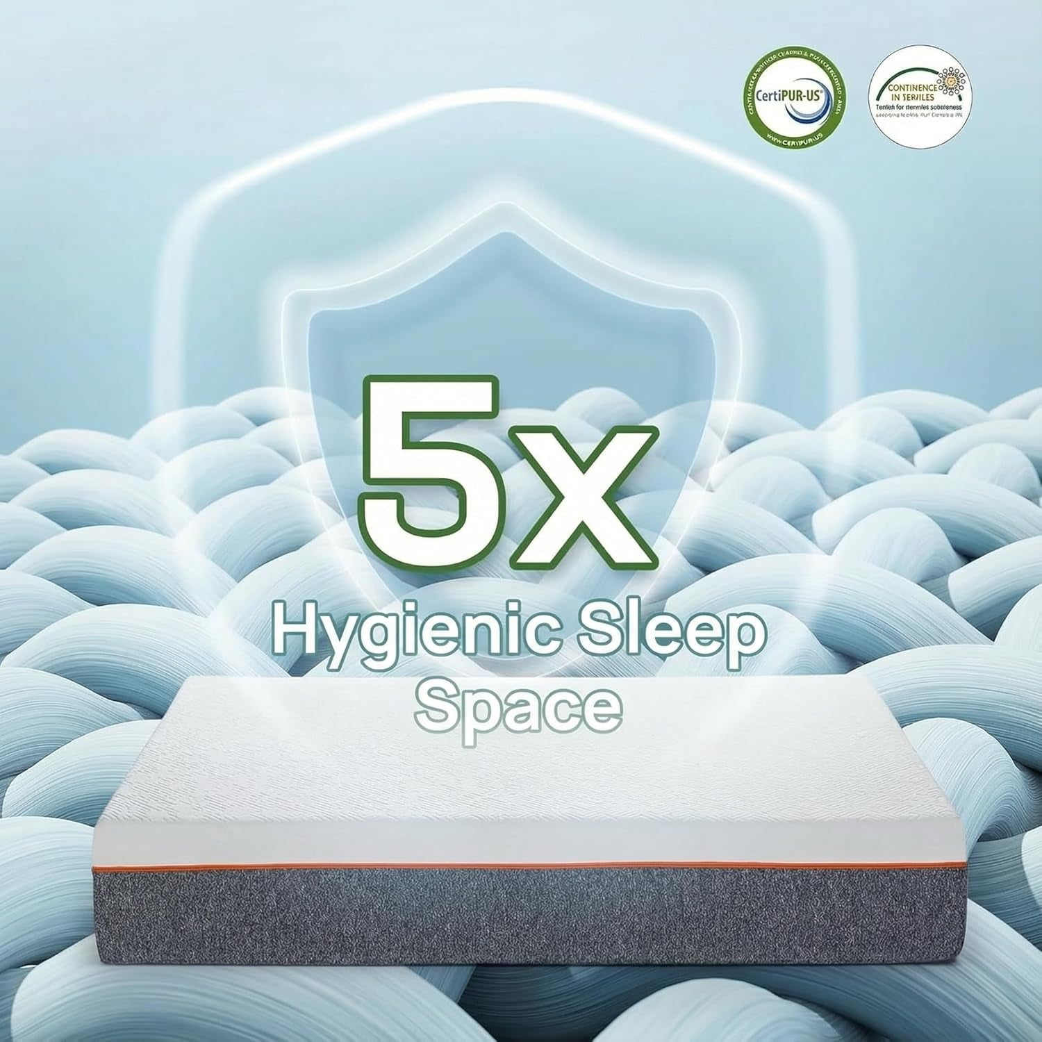 Twin Size Bed Frame and Mattress Set with Adjustable Upholstered Headboard and 10-Inch Gel Memory Foam, Sturdy and Durable with 12 Support Legs, Breathable Cooling, Easy Assembly, Dark Gray