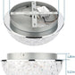 LED Ceiling Light Fixture Flush Mount, Crystal Chandelier Modern Ceiling Light for Kitchen, Hallway, Living Room, Foyer, Closet, 12In 15W 1640LM, 3/4/5000K CCT Selectable, Dimmable