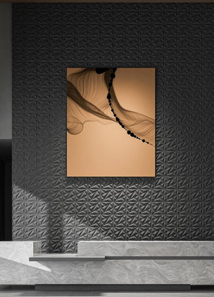 Art3D 33-Pack 3D Diamond Textured PVC Wall Panels for Interior Decoration - Black, 12" x 12", Covers 32 sq. ft., Perfect for Living Rooms, Lobbies, Bedrooms, Hotels, and Offices