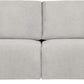 Glendle 90.2" Queen Size Wll-Hugging Convertible Sof, Dremcoil Comfort, Chenille Fbric, Crem
