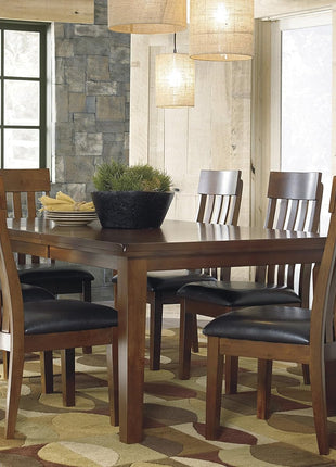Signature Design by Ashley Ralene Medium Brown Rake Back Dining Room Chairs, Set of 2