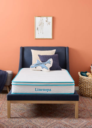 8-Inch Twin Size Medium Firm Memory Foam Hybrid Mattress - Breathable, Cooling, and Supportive Comfort for Guest or Children's Rooms