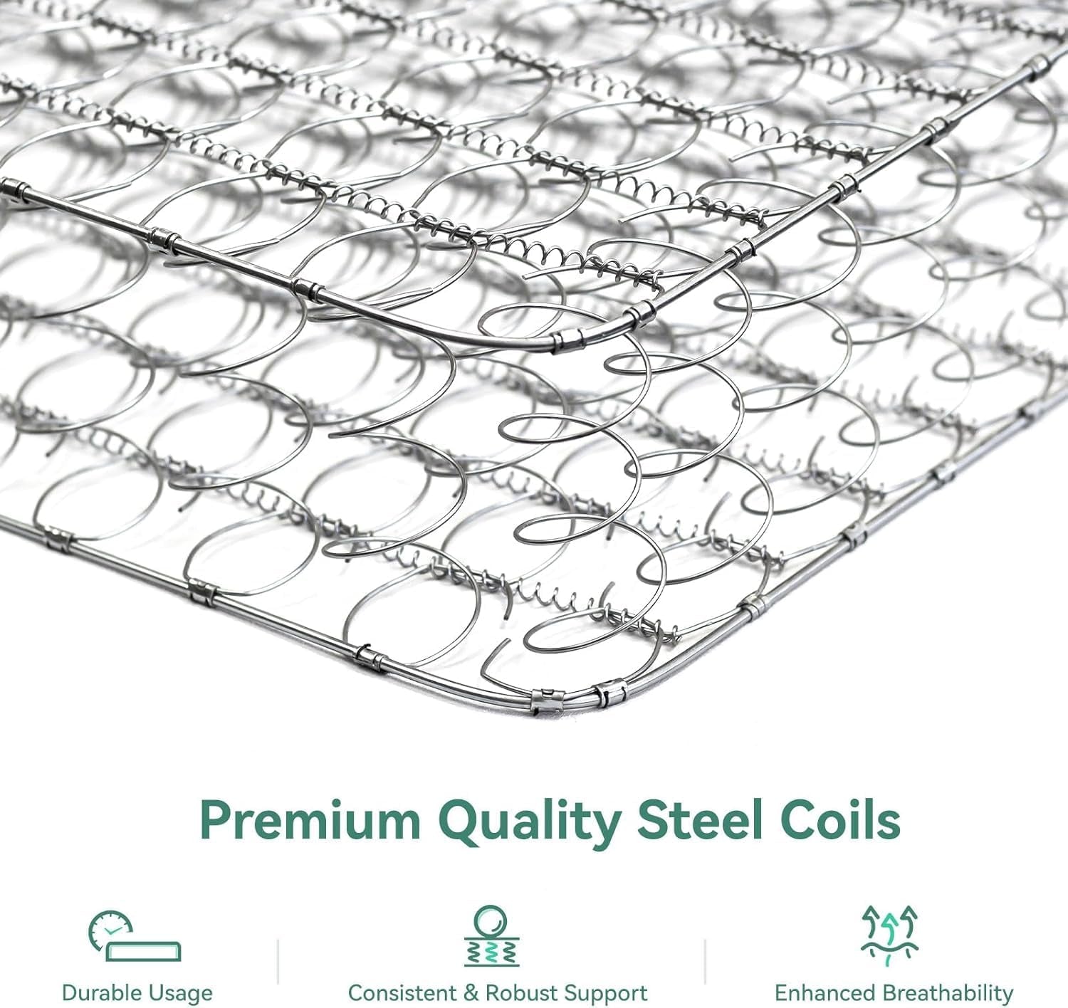 Twin XL Mattress, 8 Inch TXL Size Mattresses in a Box with Smarts™ Coil for Pressure Relief, Medium Plush Foam and Spring Hybrid Colchones with Certipur-Us Certified for Kids