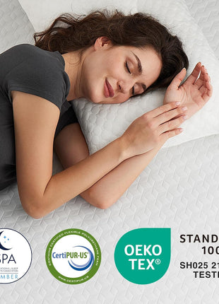 12-Inch Full-Size Memory Foam Mattress with Comfort Foam for Pressure Relief and Improved Sleep Quality, Featuring a Removable and Washable Cover, Medium Firmness