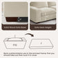 99" L-Shaped Sectional Couch with Storage, Sofa with Reversible Chaise, USB Type-C Charging, Chenille Fabric, Removable Cushion Covers, for Small Space, Apartment, Living Room, Beige