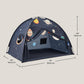 Space Galaxy Bed Tent for Kids – Sleep Bed Canopy with 9 Planets Design, Easy-To-Install Indoor Kids Play Tent, Imaginative Playhouse, Ideal Gift for Boys & Girls – 77" X 40" X 46"