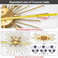 Semi Flush Mount 8 Light Ceiling Light Modern Metal Ceiling Lighting Gold Light Fixture Chandelier for Farmhouse Kitchen Dining Room Bedroom Hallway Living Room.