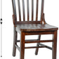 Hercules Series School House Back Mahogany Wood Dining Chair, Traditional Elegant Wood Restaurant Chair, Walnut Wood