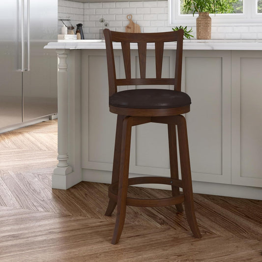 Presque Isle Swivel Stool, Counter Height, Cherry
