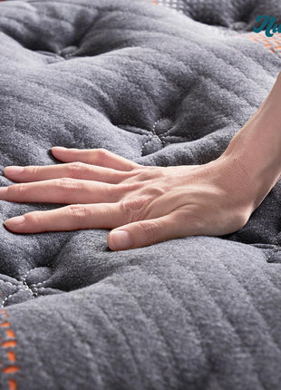11.4-Inch Queen Hybrid Mattress with Medium Firm Pocket Springs for Enhanced Pressure Relief, Conveniently Packaged for Bedroom or Guest Room Use