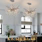 Modern Tree Branch Crystal Chandelier Luxury Silver Crystal Pendant Lighting 23.6" Contemporary 8-Light Chandeliers for Dining Room Kitchen Bedroom Living Room